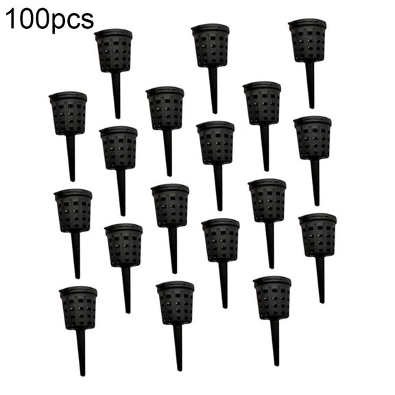 CaraMart 100PCS Plant Fertilizer Baskets with Lids for Enhanced Nutrient Management
