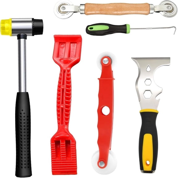 CaraMart 16 in 1 Window Glass Installation Tool Kit 6 Piece Set for Aluminum PVC Doors