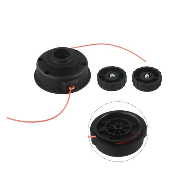 CaraMart 1pc String Trimmer Head 000998265 983797001 Replacement For Homelite UT-15511 UT-15158-R UT-15203 Garden Power Tools Accessories