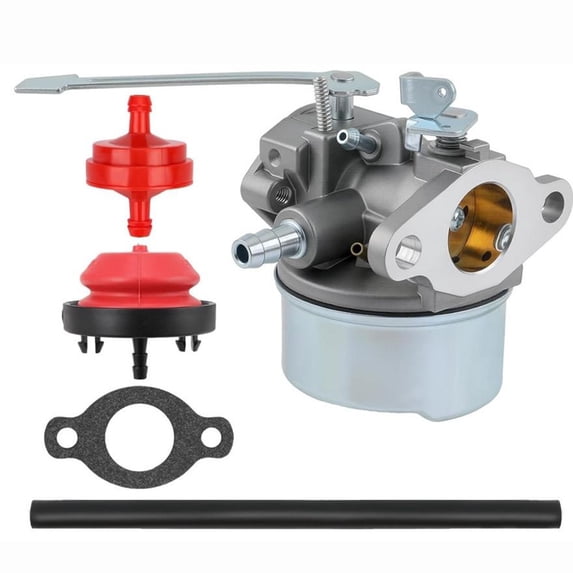 CaraMart 1set 640086A Carburetor Oil Pump Fuel Filter Pipe Gasket Kit For HSK600 HSK635 TH098SA Snow Blower Engine Carburetor Garden Tool