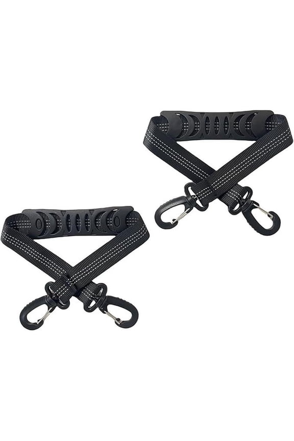 2 Pack Nylon Heavy Duty Ski Boot Straps with Anti Slip Pad for Snowboard Carry