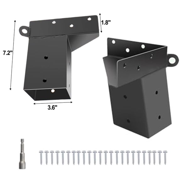 CaraMart 2 Packs Sturdy Deer Stand Brackets for 4x4 Wooden - Stability for Outdoor