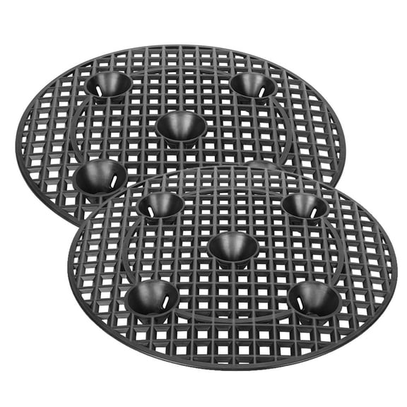 CaraMart 2pcs 30cm Plant Level Pot Elevator Storage Stands root tray for Patio Deck