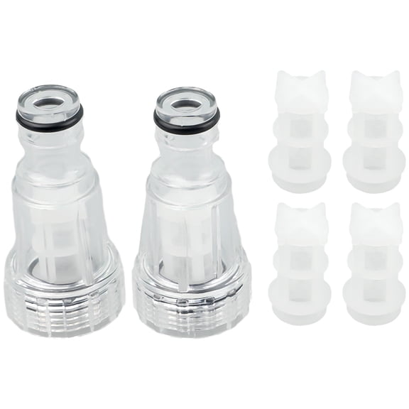 CaraMart 2pcs High-Pressure Connection Filters 4pcs Inner Core Filter Net Kit For Karcher K2-K7 Series Pressure Washers Machine Part
