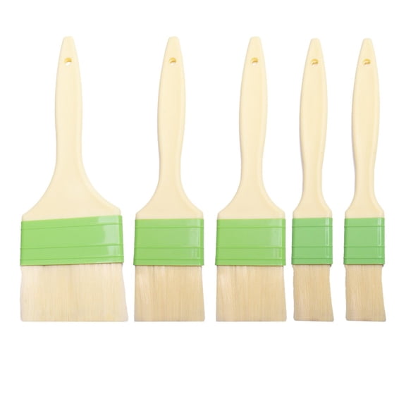 CaraMart 3 Piece For Baking Brush Set Non Slip Handle for Grease and Pastry Application