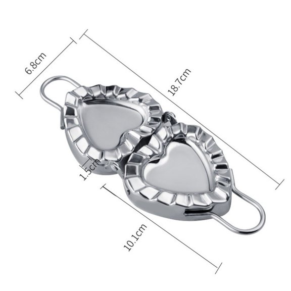 CaraMart 304 Stainless Steel Dumpling Maker Heart Shape Dumpling FOR MOLD with