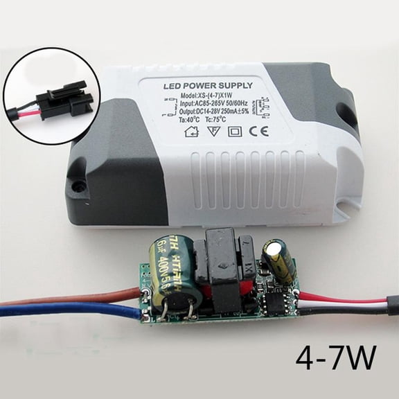 CaraMart 3W to 24W Segment LED Driver AC85 265V Constant Current Power Supply in Plastic Shell for Panel Light and Ceiling For Lamp