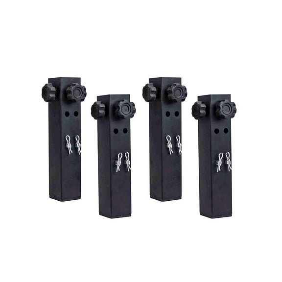 CaraMart Adjustable Table Leg Extenders Height Adjustable Extenders Double Locking Pins