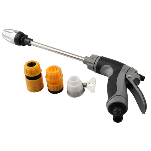 CaraMart Adjustable Water Flow Nozzle Adjustable Turbo Washer Comfortable Rubber Handle Labor-saving Closure For Balconies