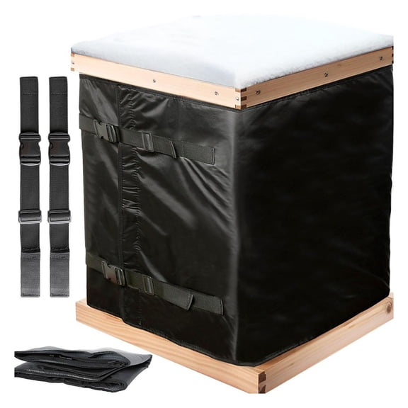 CaraMart Beehive Insulation Cover: , Adjustable & 4-in-1 Protection!