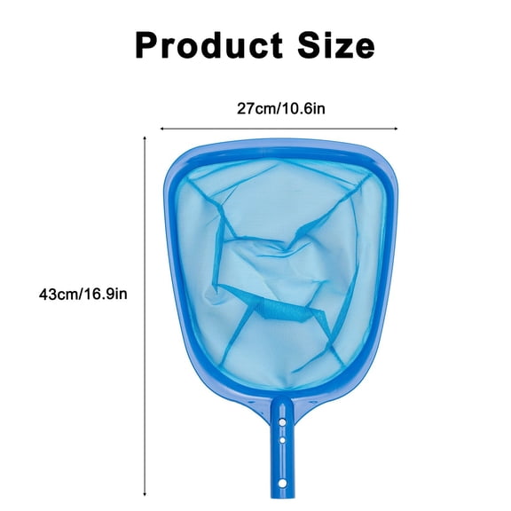 CaraMart Blue Nylon Single Pool Net For Cleaning Debris Pickup Removal Pool Nets