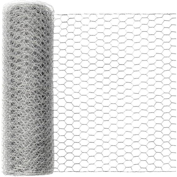 CaraMart Chicken Wire Mesh Hexagonal Galvanized Steel Wire Fence Poultry Wire Netting