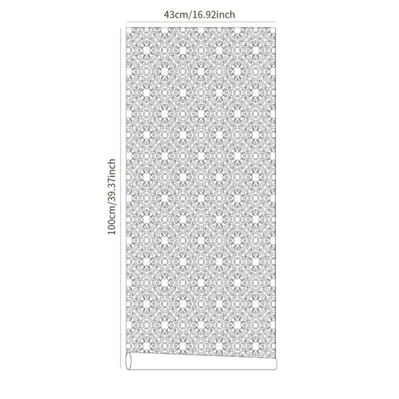 CaraMart Decorative Privacy Film for Windows Allows Light In Blocks Outside View