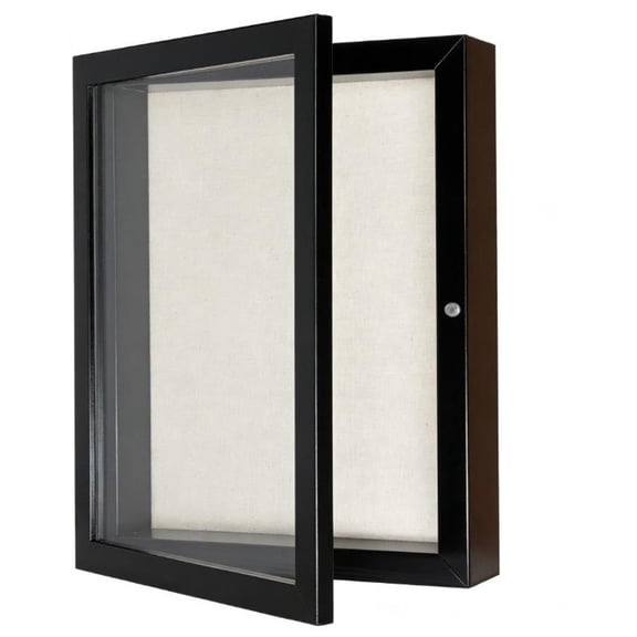 CaraMart Deep Shadow Box Frame Wooden Display Case for Dried Flowers Plant Specimens Wall Mounted Memory Box with Magnetic Closure