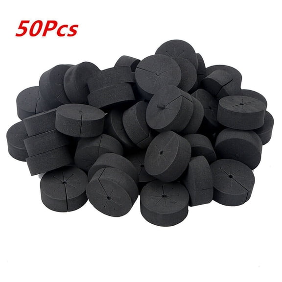 CaraMart Efficient Hydroponics Clone Collars 50Pcs Garden Clone Collars Firm Neoprene Material PH Neutral Suitable For Clone Machines