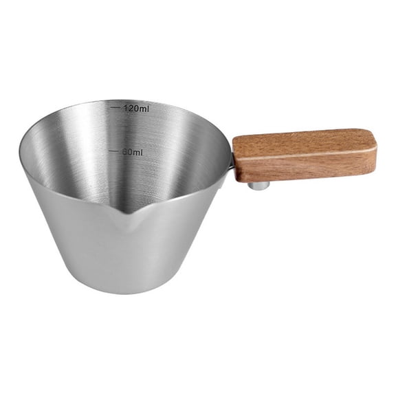 CaraMart Espresso Measuring Cup with Scale Stainless Steel Espresso Shot Cup with Handle