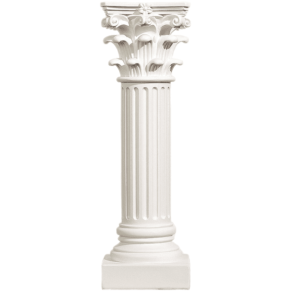CaraMart European Style Resin Pillar Temple Decor Abstract Sculpture For Home Office For Home Garden Tool Accessory