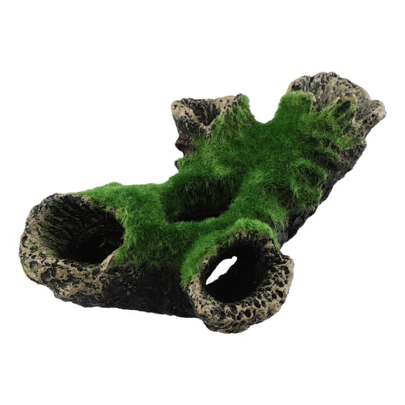CaraMart Fish Tank Decoration Accessories Moss Tree House Cave For Little Fish Vividly Aquarium Decoration Artificial Driftwood Tree