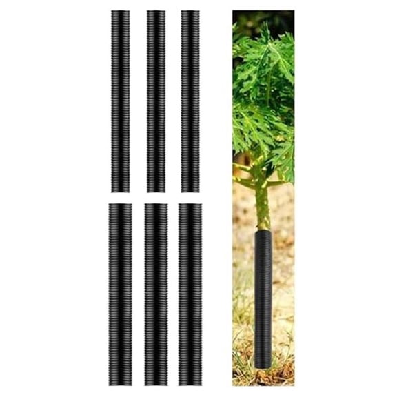 CaraMart Garden Tree Trunk Protectors 6 Pack for Tool and Animal Damage Prevention