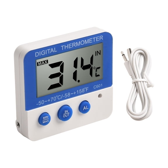 CaraMart Humidity Control Indoor Temperature Humidity Meter Accurate Temperature Readings Compact Design For Portability For Greenhouses