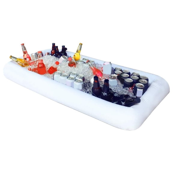 CaraMart Inflatable Ice Tank Serving Buffet Bar Water Party Food Drinks Cooler Portable Beverage Ice Trough Beer Salad Ice Bucket