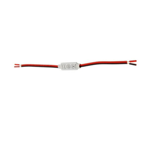CaraMart LED Strip Light Touch Dimmer Brightness Dimming Switch Memory Function 12V Low-profile Inline Controller Dimmer Switch