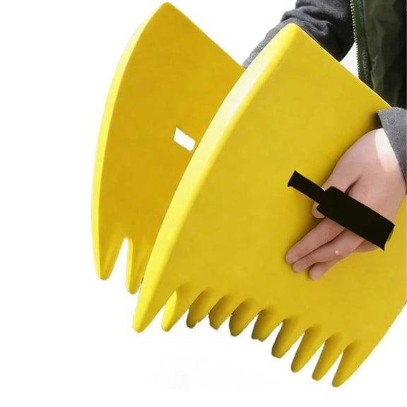CaraMart Leaf Scoops Hand Rakes Large Leaf Grabbers for Yard Work and Garden Use