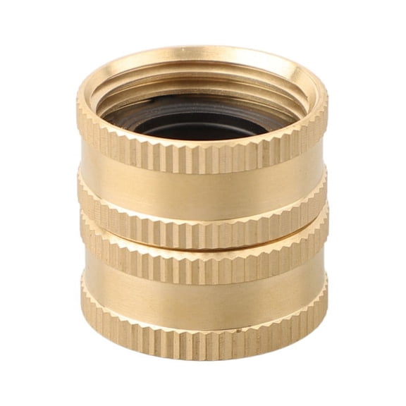CaraMart Metal Water Hose Adapter For Swivel Connection Double Female Fitting Provides Easy Connection for 2 Male Garden Hose Ends