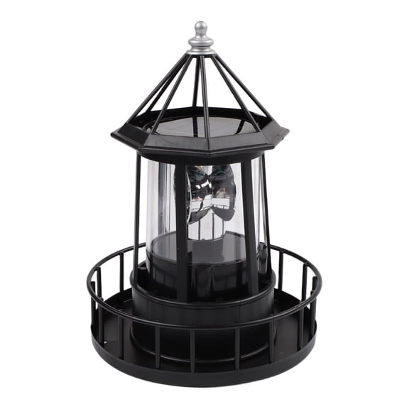 CaraMart Outdoor Patio Solar Lighthouse Rotating LED Garden Light for Lawn Decoration