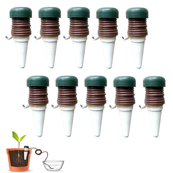 CaraMart Plant Water Dispenser for Indoor Garden 10pcs Automatic Balcony Irrigation