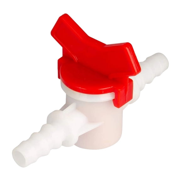 CaraMart Plastic 3/8 Inch Ball Valve for Drip Irrigation Systems Easy Install Leak Proof Shut Off Valve for 3/8 ID Hoses