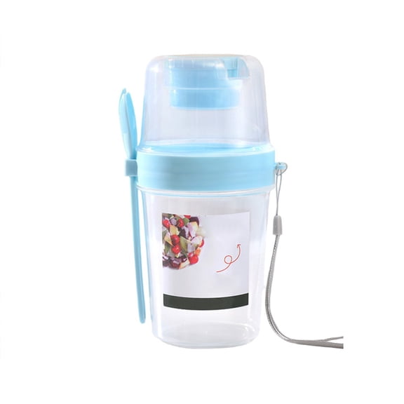 CaraMart Portable Salad Shaker Cup: Large Capacity, Reusable & Multifunctional with