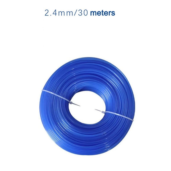 CaraMart Replacement Nylon Trimmer Line for Grass Cutters - 1.6/2.0/2.4mm, 30m Blue