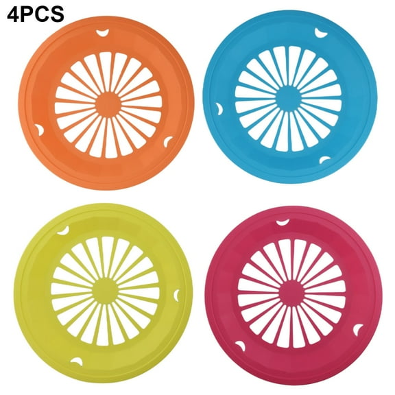 CaraMart Sedmoon Paper Plate Holders 4 Pack Heavy Duty Colorful Addition to BBQ