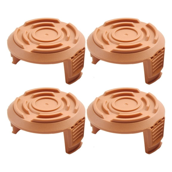 CaraMart Set of 4 Replacement Spool Line Cap Covers Compatible with For Worx WG150 WG160 WG163 WG165 WG175 WG180 String Trimmer