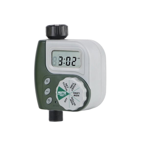 CaraMart Smart Digital Irrigation Controller LCD Screen Programmable Timer for Drip Line and Sprinkler System Automation