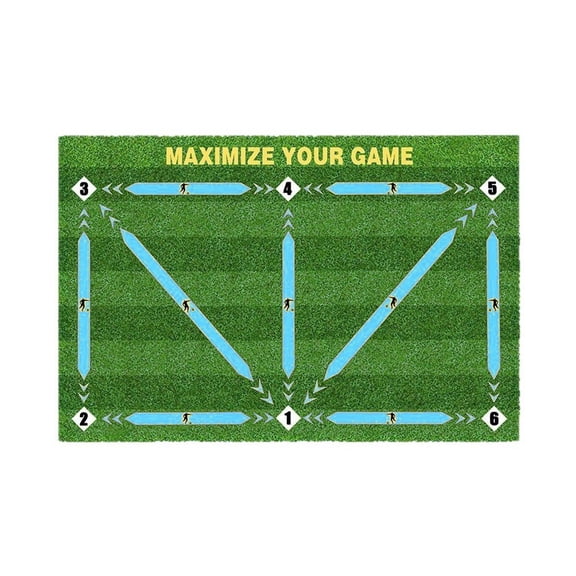 CaraMart Soundproof Non-Slip Soccer Training Mat: Shock Absorbing Gym Floor Pad 60*90cm