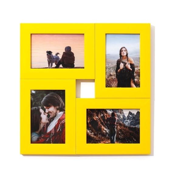 CaraMart Square Wall Mounted Photo Frame 4 6 Inch Pictures Resin Creative Collage Frame