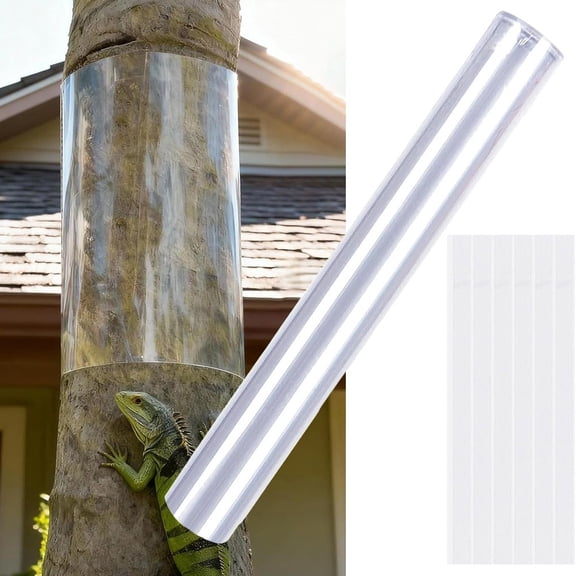 CaraMart Tree wrap protector reusable for iguana prevention with sturdy PVC material and clear double sided tape for fit