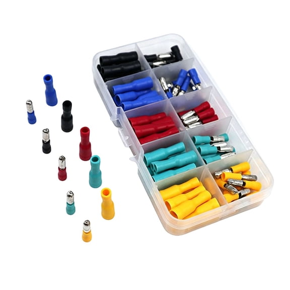 CaraMart Versatile Insulated Crimp Wire Terminals: Quick Splice Connectors for 22-10