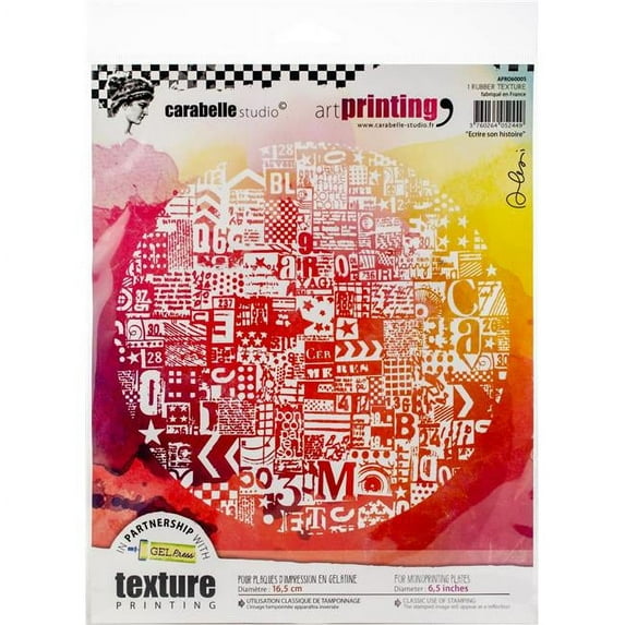 Carabelle Studio APRO005 Write His Story - Rubber Texture Plate