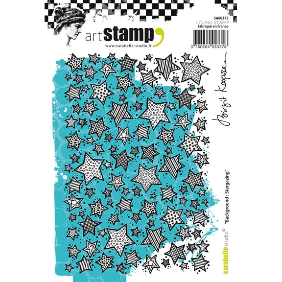 Carabelle Studio Background Cling Stamp A6 By Birgit Koopsen-Stargazing