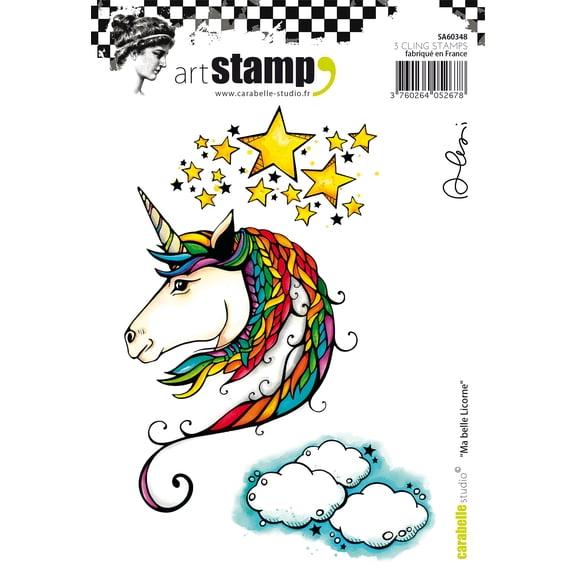 Carabelle Studio Cling Stamp A6 By Alexis Toupet-My Beautiful Unicorn