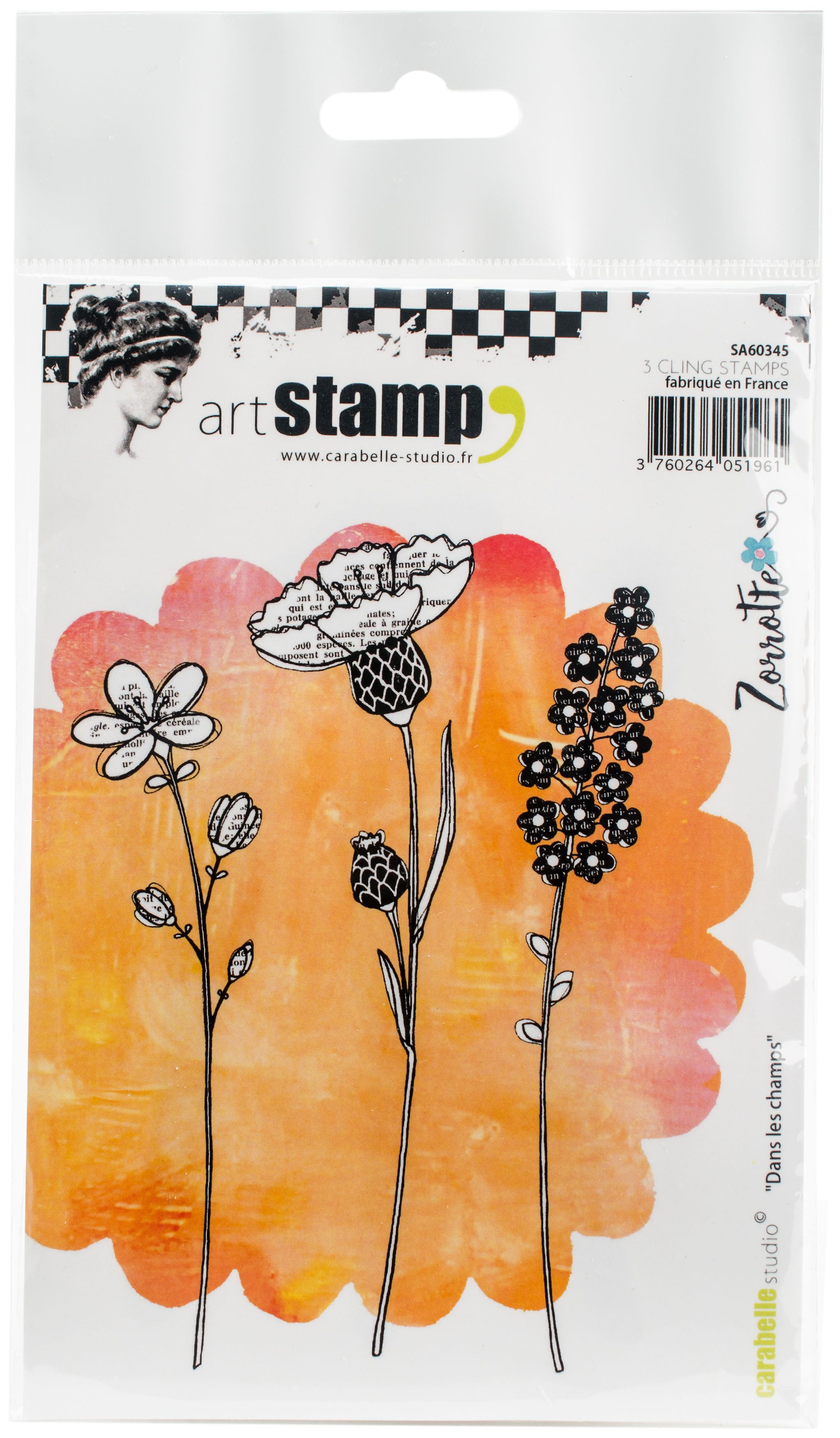 Carabelle Studio Cling Stamp A6 By ZorrotteIn The Fields