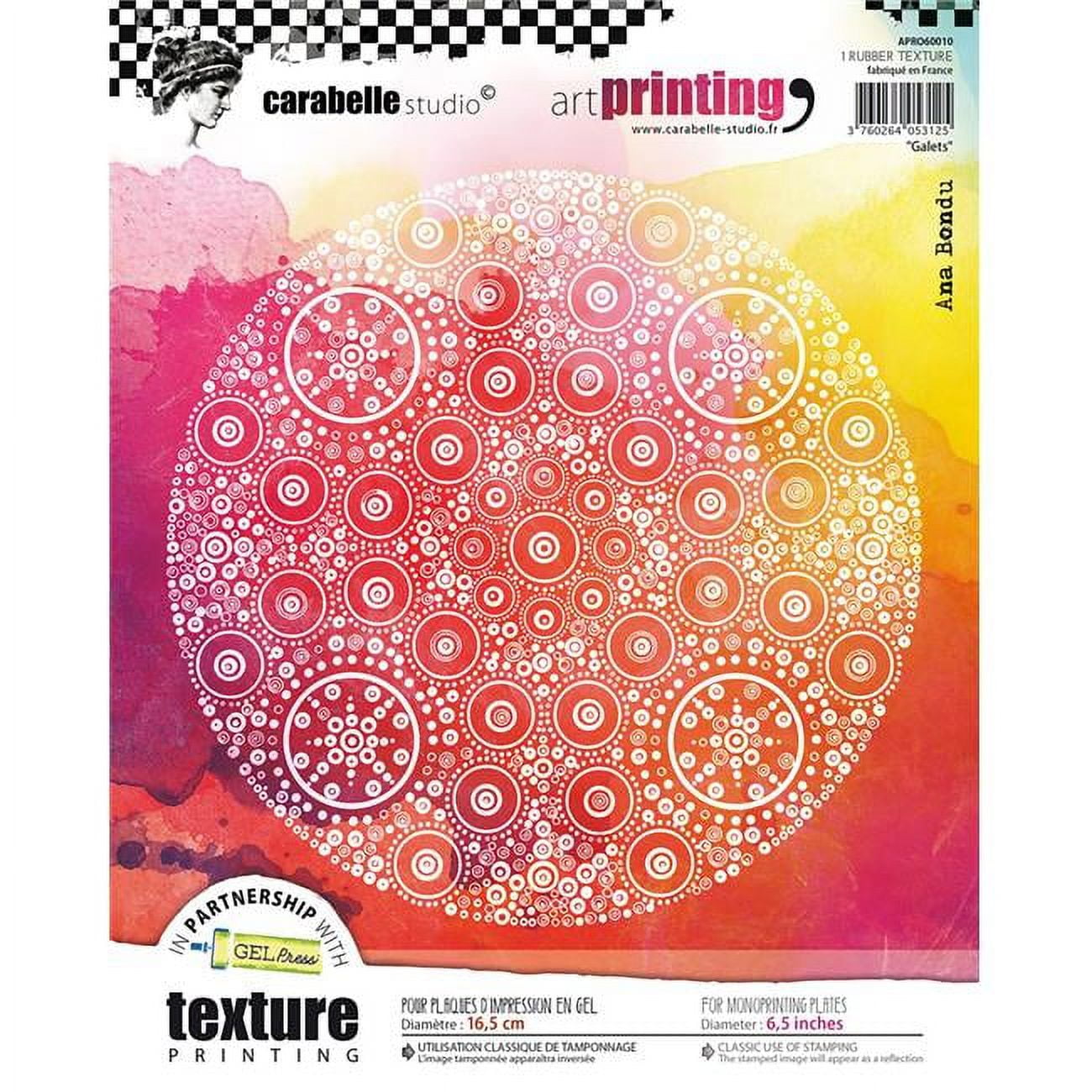 Carabelle Studio O60010 Rubber Texture Plate Shingle Art Printing