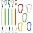 thumbnail image 1 of Carabiner Anti-Lost Rope,Spring Lanyard,Kayak Paddle Leash,Spring Coil Keychain,Retractable Length 10.6 inches,Fishing Lanyard,Retractable Tool Lanyard,Coiled Lanyard,5pcs$$Sport & Recreation Other, 1 of 10
