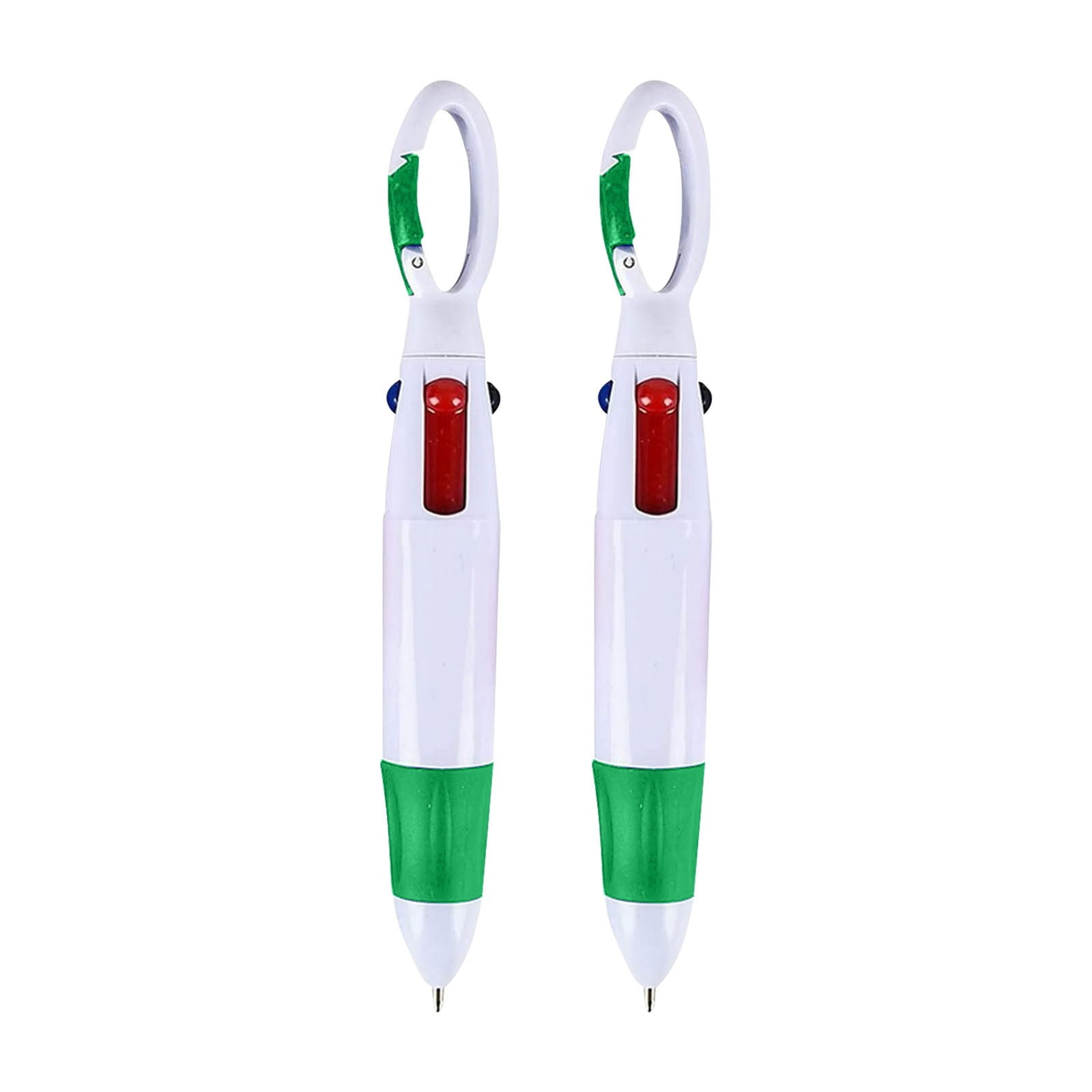 Carabiner Clip 4-Color Retractable Pens - Compact Writing Tools for ...