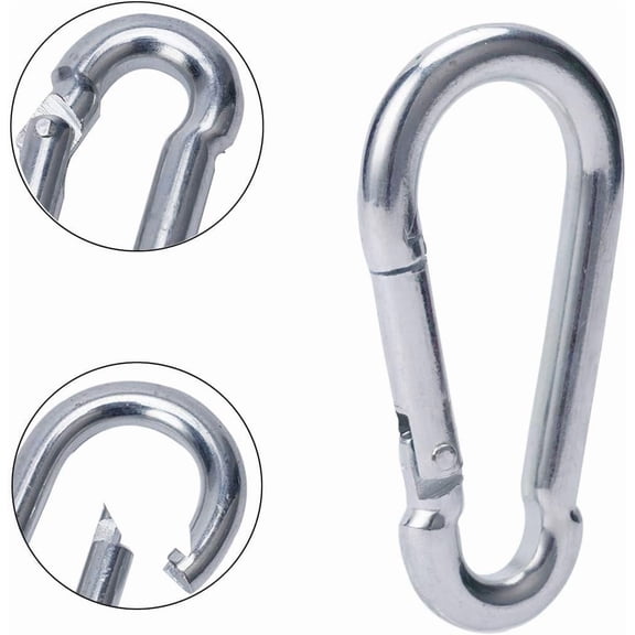 Carabiner Clip Spring Snap Hook Duty for Fitness Hammock Swing Camping Hiking