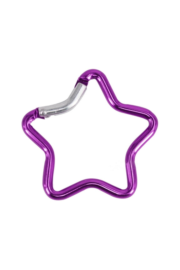Carabiner Clip Star Shaped Climbing Buckle Aluminum Alloy Heavy Duty Keyring Hook for Camping Fishing Hiking Traveling