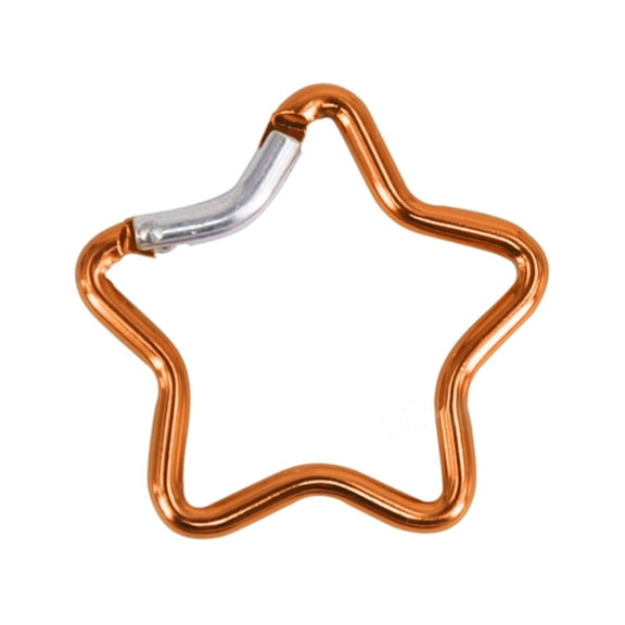 Carabiner Clip Star Shaped Climbing Buckle Aluminum Alloy Heavy Duty Keyring Hook for Camping Fishing Hiking Traveling